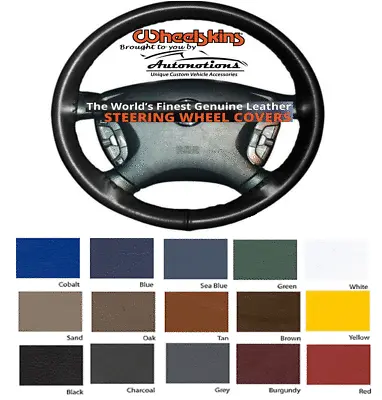 Leather Steering Wheel Covers For Ford Trucks F Series & More Cowhide Wheelskins • $64.49