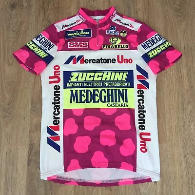 Mercatone Uno Zucchini Pinarello Giessegi Vintage Cycling Jersey Size 6 (XXL) • $59.49