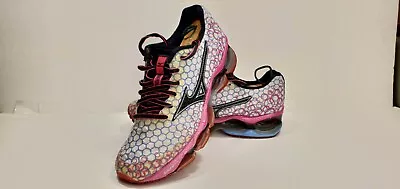 Mizuno Wave Prophecy 3 Running Shoes Pink White 410570.004U Womens Sz 7 • $47
