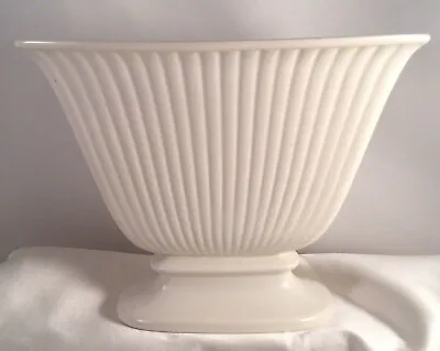 Wedgwood Small Fluted Posy Trough Vase Wedgewood China Ceramic White Cream • $195