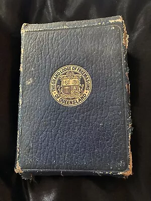 Book: The Grand Lodge Of Freemasons Of Queensland Mason Masonary Biblf 1919 • $16.31