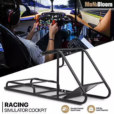 Racing Simulator Cockpit Wheel Stand Fit Logitech G25 G27 G29 Thrustmaster Xbox • $153.99