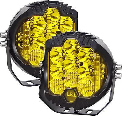 2x 5inch LED Work Light Bar Pods Spot Flood Combo Fog Lamp Offroad Driving Amber • $36.98