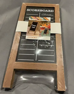 Blank Chalkboard Easel Scoreboard Game Day Wood Tabletop 13.5 X 6.5 Reversible • $8.95