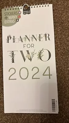 Couple Planner 2024 3 Columns FLORAL Planner For Two • £2.50