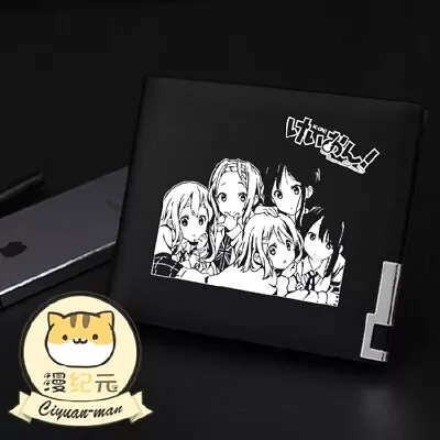 K-ON Anime Cosplay Black Coin Purse Purse PU Short Wallet Christmas B10 • $24.99