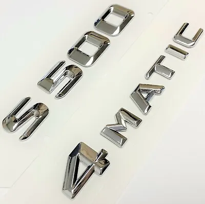 #1 S500 + 4matic Chrome Mercedes Rear Trunk Emblem Badge Nameplate Decal Number • $22.99