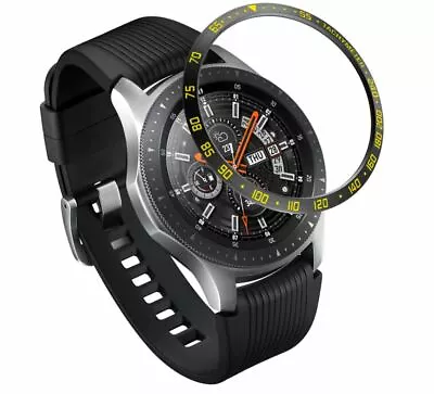 Samsung Galaxy 46mm Gear S3 Frontier Bezel Ring Anti Scratch Cover UK SELLER B/Y • £6.89