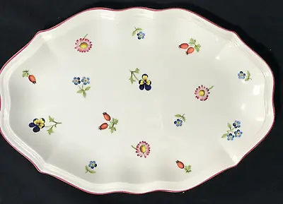 Villeroy & Boch Petite Fleur Oval Relish Dish Lunch Plate Luxembourg 9.5  • $35