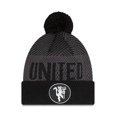 Manchester United Black Pom Beanie New Era  Officially Licensed • $34.95