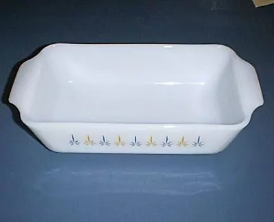 FIRE KING 1 Qt Loaf /Bread/Cake Baking Dish #441 WHITE Milk Glass ~Candle  Glow~ • $9.95