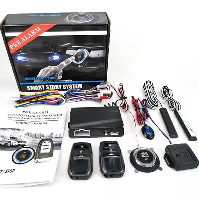 Keyless Entry Car Engine Start Alarm System Remote One-button Start Universal • $83.60