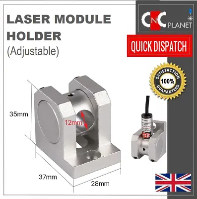 Laser Module Mounting Bracket Clamp Holder For 12mm Laser Pointer Line Cross Dot • £24.95