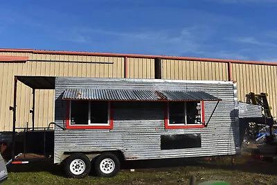 BBQ Concession Trailer With 5th Wheel Hook Up & Water/Electrical • $19500