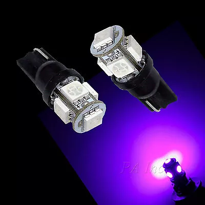 10Pcs T10 194 5SMD 5050 LED Light Bulb Auto High Bright PURPLE Current Fixed • $14.39