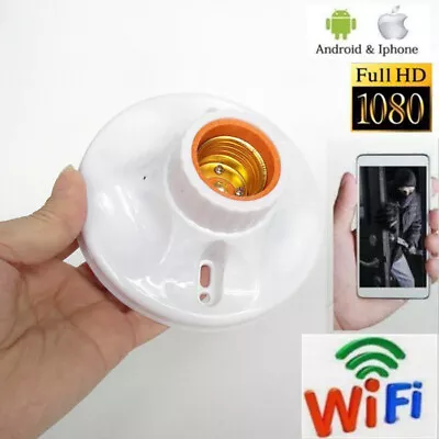 HD 1080P Wifi Wireless Home Security Lamp Holder Camera Type Video Recorder CAM • $48.99