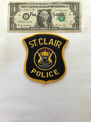 St. Clair Michigan Police Patch Un-sewn Great Shape  • $10.75