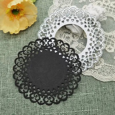 Circular Lace Frame Metal Cutting Dies Scrapbooking Embossing Stencils Template • £4.18