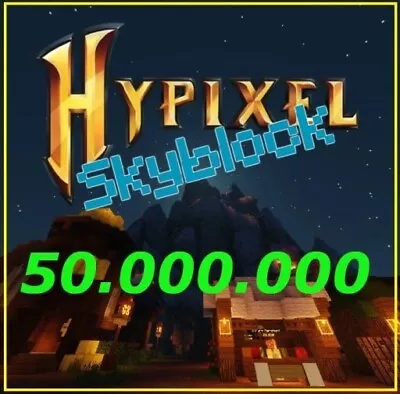 Hypixel Skyblock Cheap 50 Million Coins!  Read Description Legit Coins • £5