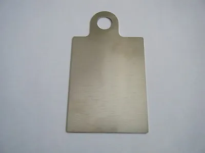 STAINLESS STEEL MOTORCYCLE INSPECTION  PLATE(2 5/16  X 3 1/16 ) 1/2  Hole • $12.24