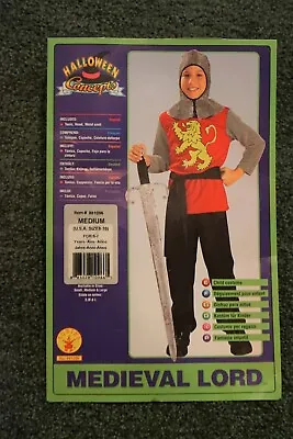 Halloween Medieval Lord Costume Size 8-10 Small For 5-7 Years • $16