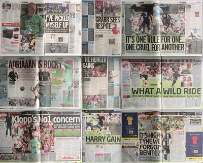 Various Football Newspaper Match Reports Mirror Sun 19th August 2019 • £1.20