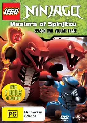 LEGO Ninjago - Masters Of Spinjitzu : Series 2 : Vol 3 (DVD 2012) Free Post • $8