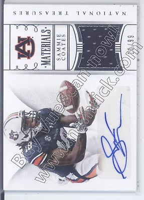 Sammie Coates Rc Rookie Draft Auto Jersey Patch Auburn War Eagle College #/99 15 • $12.29