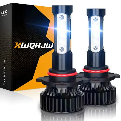 9005 LED Headlight Super Bright Bulbs Kit White 6000K V4 PRO High/Low Beam • $19.99