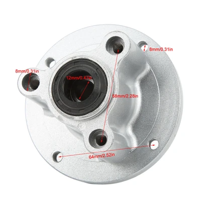 £33.07 • Buy Car Front Wheel Rim Hub CNC Aluminum 12mm Wheel Rim Hub For Monkey Bike Z50 Z50J