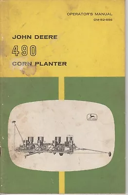 John Deere 490 Corn Planter Operator's Owner's Manual 4 Row • $15