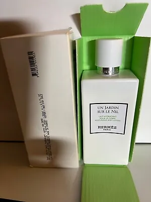 NIB  HERMES Un Jardin Sur Le Nil Body Lotion 6.5 Fl Oz/200mL -AUTHENTIC- SEE PIC • $74.99