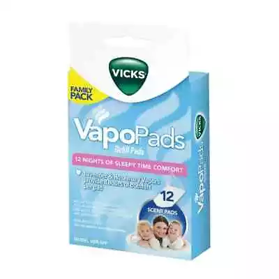 Vicks Pediatric SleepyTime Comfort 12 Scent Pads VBR-5FP 328785200058VL • $19.99