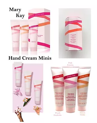 Mary Kay Hand Cream Mini Set: Pink Freesia-Peach Gardenia-Citrus Field Exp 10/25 • $10