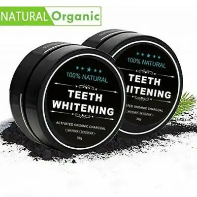 $7.69 • Buy 1/2pc Activated Charcoal Powder Natural Organic Black Teeth Whitening Toothpaste