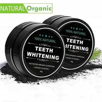 1/2pc Activated Charcoal Powder Natural Organic Black Teeth Whitening Toothpaste • $8.34