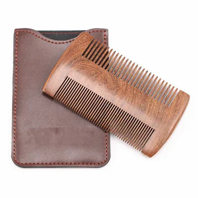 Natural Sandalwood Comb Beard Comb Pocket Size Comb Massage Hair Care Comb US • $5.33