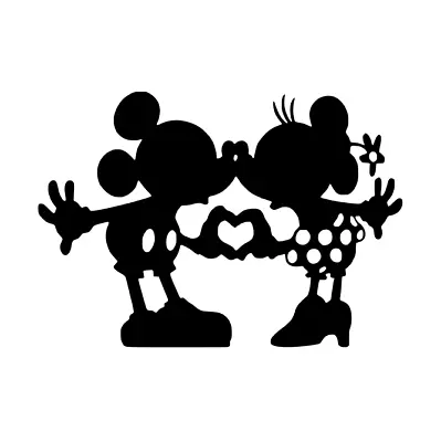 Disney Mickey And Minnie Mouse Vinyl Sticker Decal Laptop Window Wall • £1.80