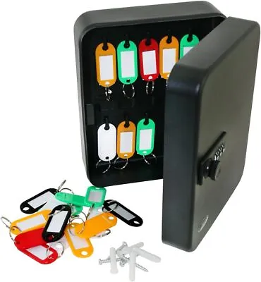 Combination Cabinet Safe Lock Metal Wall Mounted Security Storage Box 20 Key • £9.99