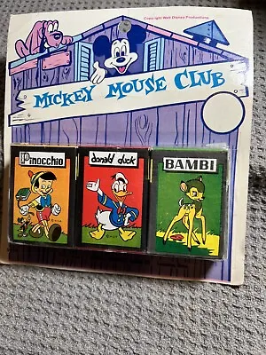 Vintage Mickey Mouse Club Card Game Rare Unopened New Sealed Free Shipping • $41