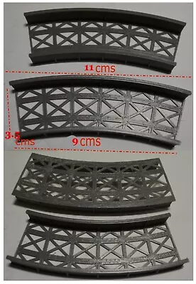 N Gauge Curved Double Girder Bridge. V2. 3D PLA. NG2. • £2