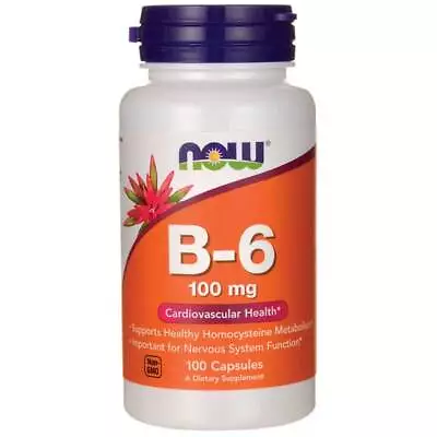 NOW Foods B-6 100 Mg 100 Caps • $7.41