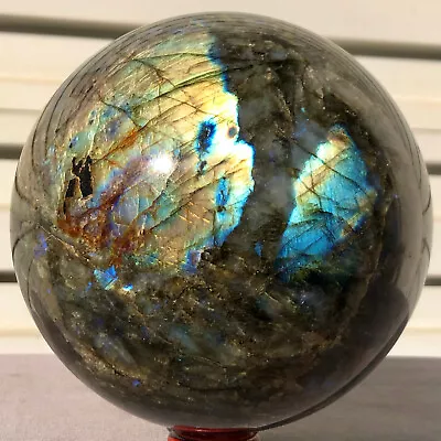 6.67b  Natural Labradorite Ball Rainbow Quartz Crystal Sphere Gem Reiki Healing • $188