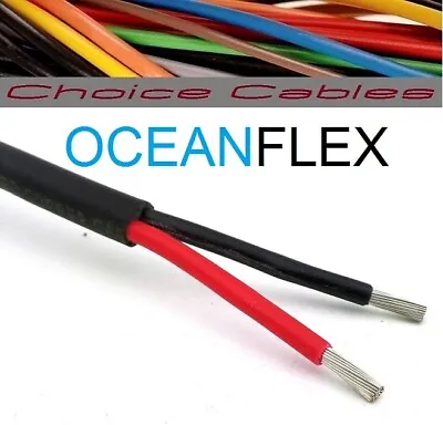 Tinned Marine Auto Cable Thinwall Round Twin 2.5mm 29 Amp 12v 24v Oceanflex Boat • £156.80