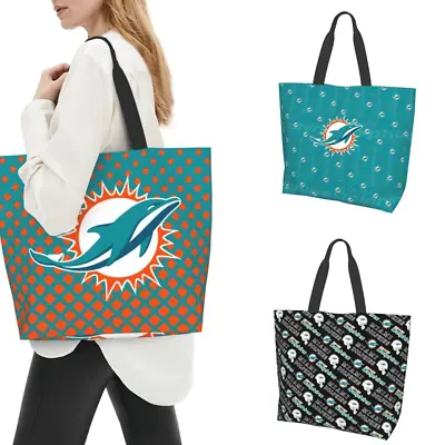 Women's Shopping Bag Handbag，Tote Bag Shopping Miami Dolphins Bag For Ladies • $15.99