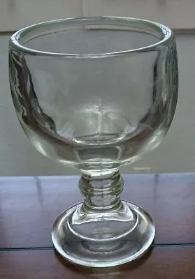 VTG Jumbo Goblet Clear Thick Rim Footed Glass Shrimp Cocktail~Ice Cream Sundae • $24