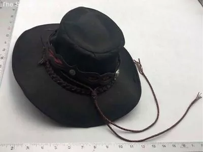 Outback Trading Ltd Mens Black Grizzly 1846 Wide Brim Western Cowboy Hat Size SP • $9.99