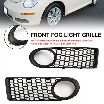 Front Bumper Fog Light Grille Fit VW Volkswagen Beetle & Beetle Convertible • $45.63