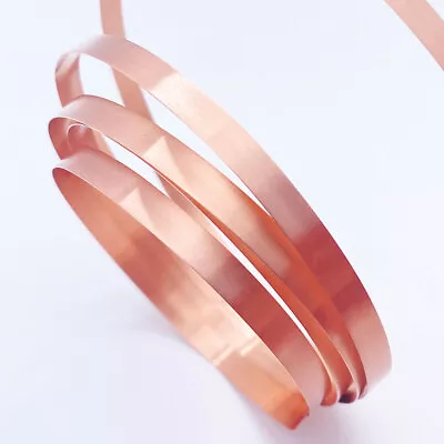 1X 0.3mm X10mmx1000mm 99.9% Pure Copper T2 Cu Metal Sheet Foil Plate Strip Panel • $9.89