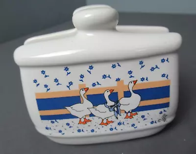 Vintage Table Top Napkin Holder - Ducks Geese Family Butterfly Blue Bow - C4 Sb • $8.94